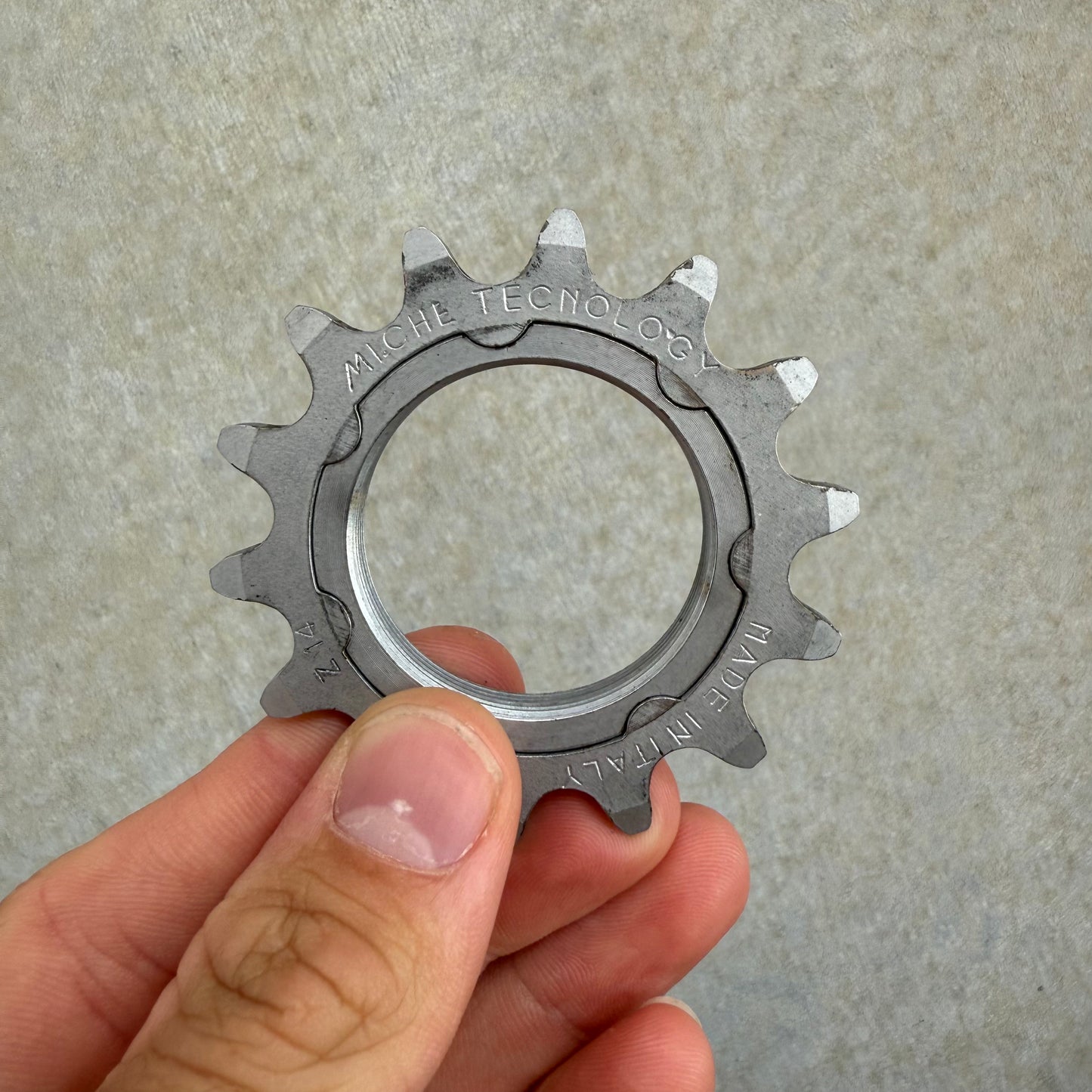 14T Miche Pista Pinion Grey 1/8" Sprocket - Backroom