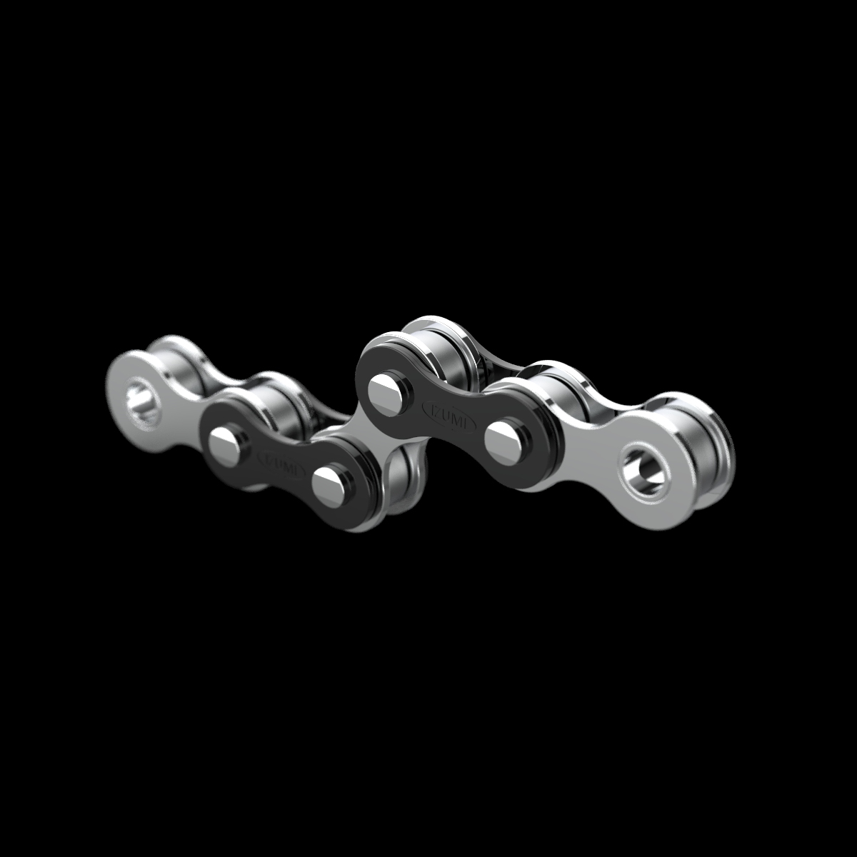 IZUMI 410 Chain - Black and Silver