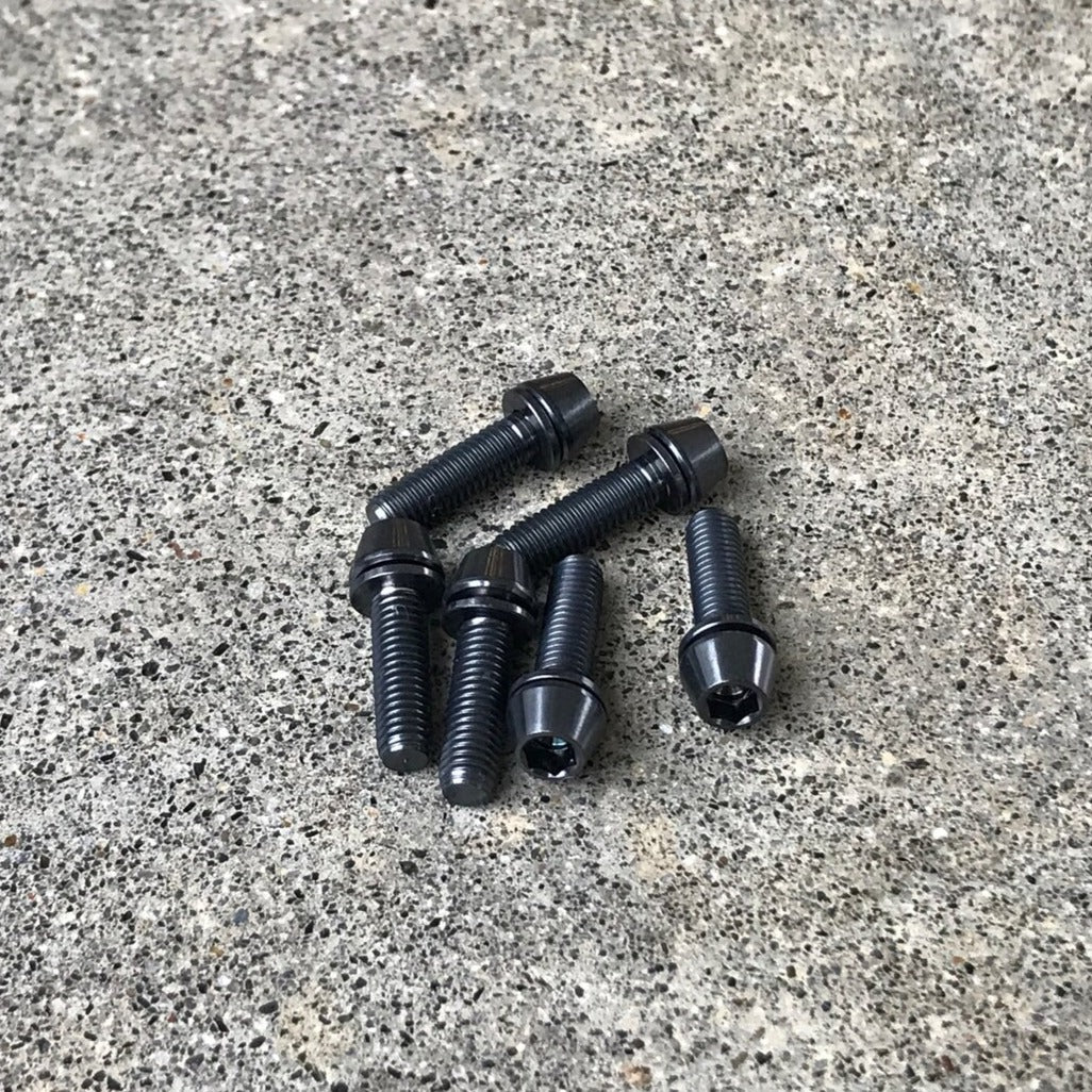 Titanium stem bolts black